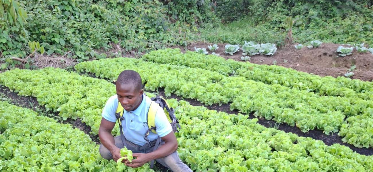 _____Josiah at his farm