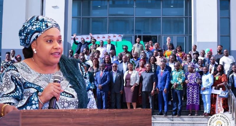 Liberia's Education Minister Speaking at the Program 