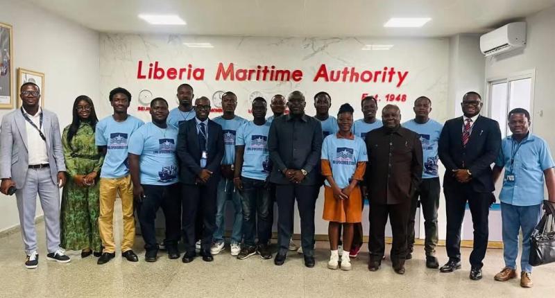 22-Liberians at a departure ceremony 