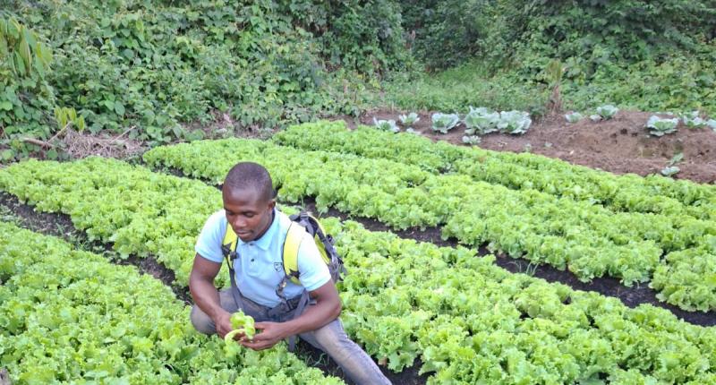 _____Josiah at his farm