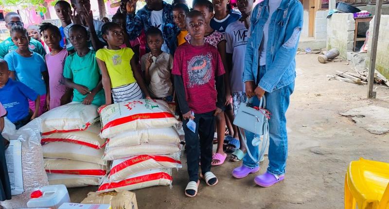 At the distribution 