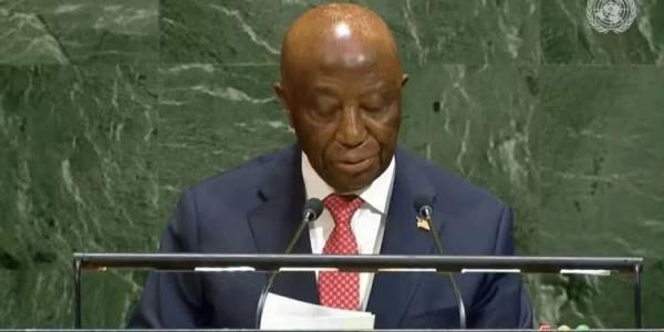 President Joseph N. Boakai at his UNGA81 as President of Liberia 