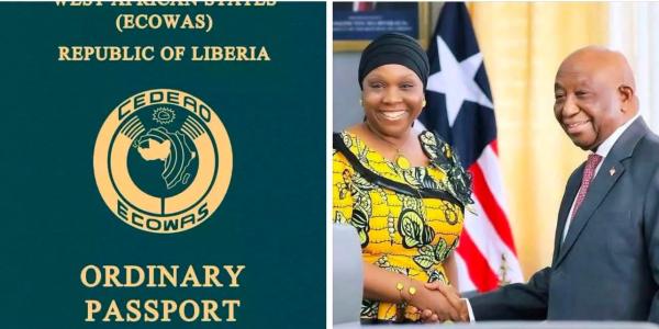 Liberian Passport, Foreign Minister and Pre. Boakai 